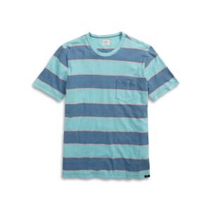 Faherty Men’s Vintage Stripe Pocket Tee Blue Sz L Basic Essential